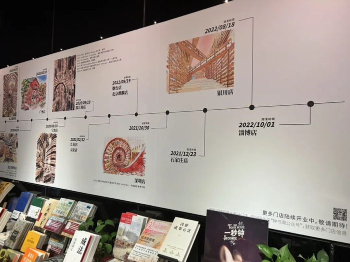 钟书阁泰晤士店以手绘图片展回顾钟书阁10年历程 施晨露 摄