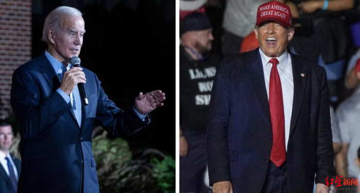 ↑拜登和特朗普