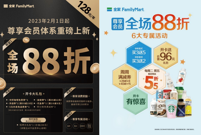 图：全家便利店全新尊享会员权益