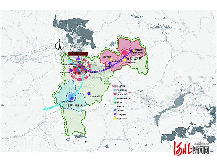 图为宣化区国家现代农业产业园空间布局图。宣化区委宣传部供图