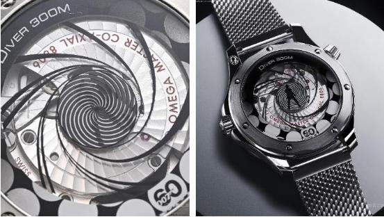 海马系列300米潜水表詹姆斯·邦德60周年纪念版精钢款表背