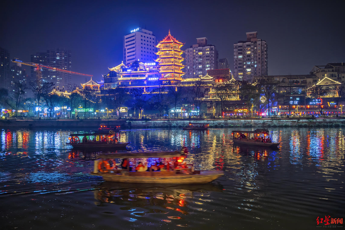 ▲“夜游锦江”