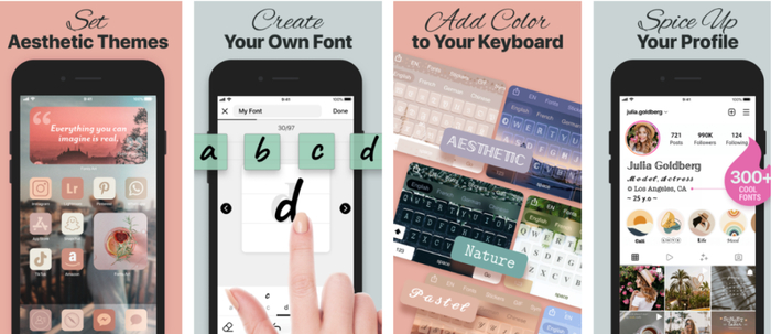 月入超 50 万美元的 Fonts Art 应用商店截图