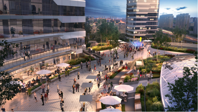京西大悦城独有的城市观景台“云中花园SKY SPACE”