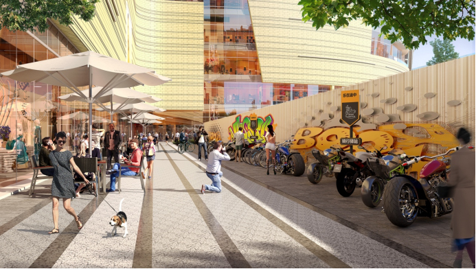 骑行驿站效果图