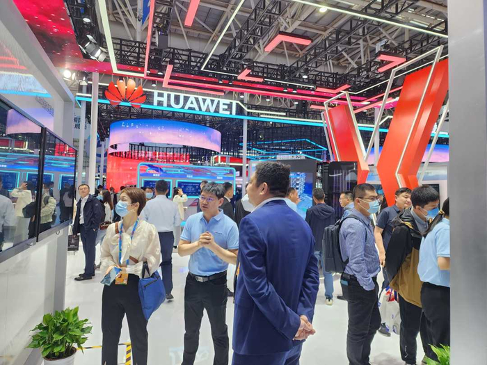 ↑第六届数字中国建设成果展现场。刘春沐阳摄