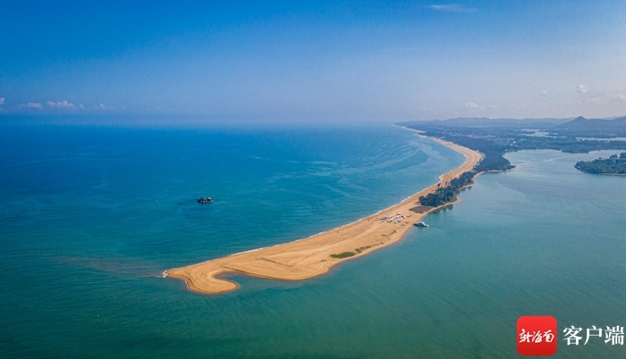 博鳌玉带滩。记者 刘洋摄