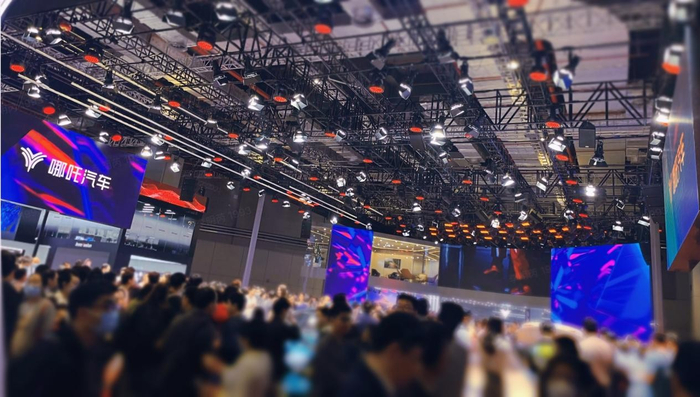 哪吒GT上海车展现场