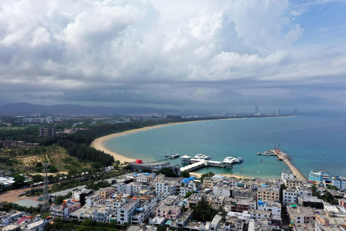 资料图：航拍三亚后海。记者 沙晓峰 摄