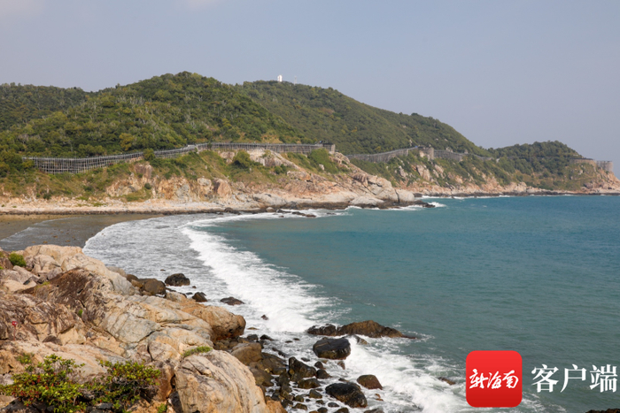 三亚西岛上的自然风光。记者 李昊 摄