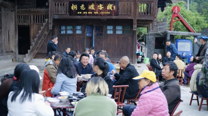 ▲桐寨民宿。（龙山县委宣传部供图）