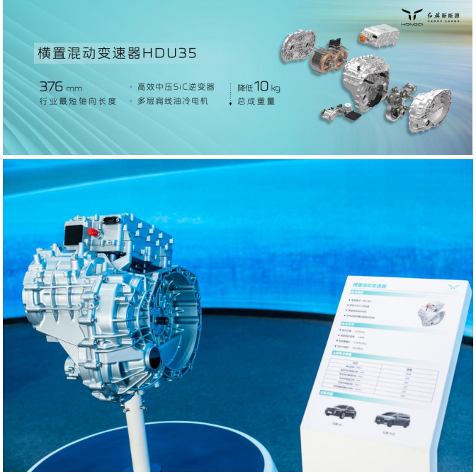红旗横置混动变速器HDU35。 红旗供图 华龙网发