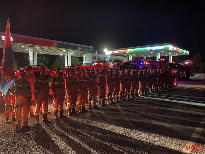 ↑消防救援力量整装待发