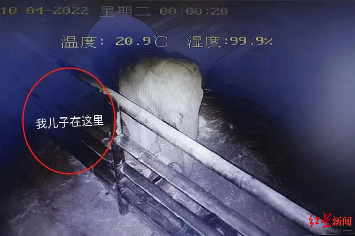 ↑母象“撒宽”夜间站立守护孩子