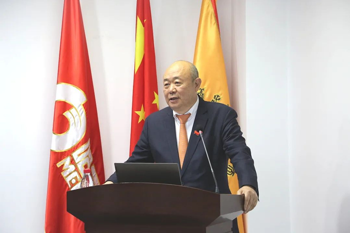 ▲秦剑飞董事长致辞