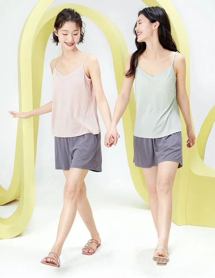 吊带背心-樱花粉、薄荷绿