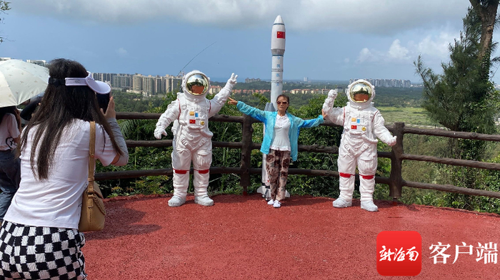文昌铜鼓岭景区也有航天元素。记者 吴岳文 摄