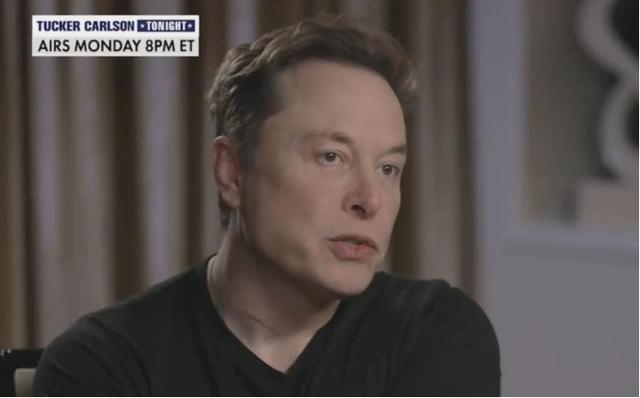 马斯克接受采访称“AI有潜力毁灭人类文明”/ 图源：福克斯新闻