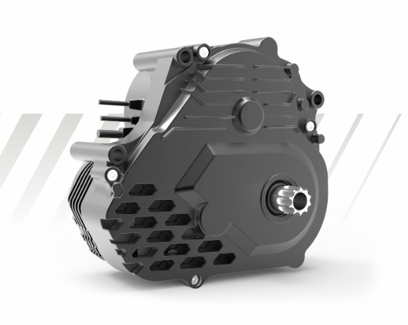 Okawa 研发的集变速、电助力为一体的中置电机 AT60 | 图片来源：Okawa