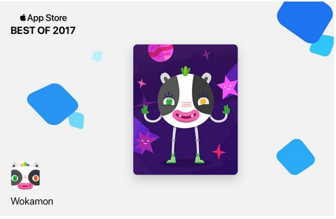《Wokamon》在 2017 年被评为苹果商店年度应用
