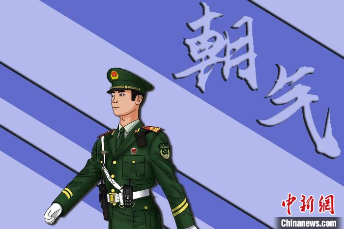 图为王家桦手绘的“五四”漫画海报。王家桦 摄