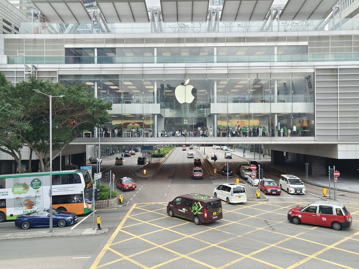 香港中环Apple Store 图源：时代财经