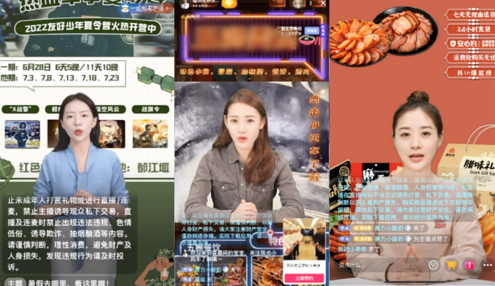 硅基智能数字人直播界面截图