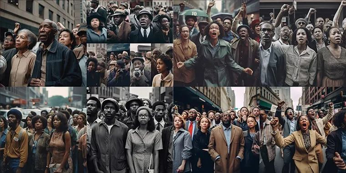 （Midjourney5 成图为左边，Midjourney5.1 成图为右边）