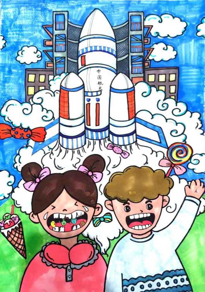 （一等奖  徐铭浩小朋友的作品）