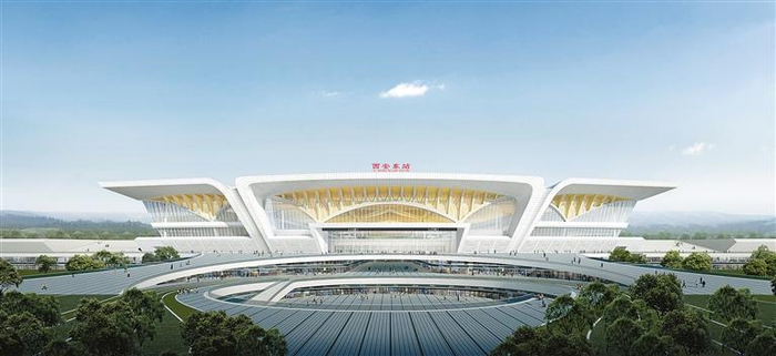 西安东站效果图 铁一院供图