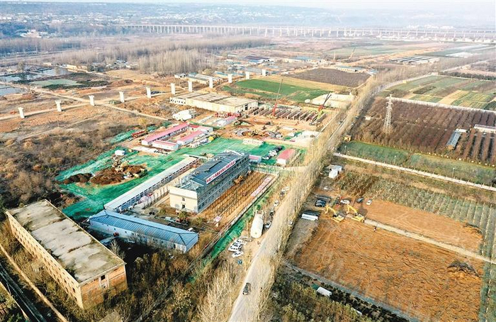 项目建设现场（资料图片）  中国铁路西安局集团有限公司供图