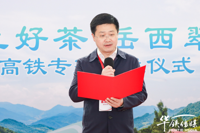 中共岳西县委副书记、岳西县人民政府县长何斌致辞