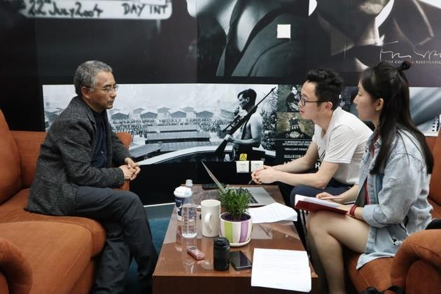 万玛才旦多次接受每经记者采访 图片来源：每经记者 摄