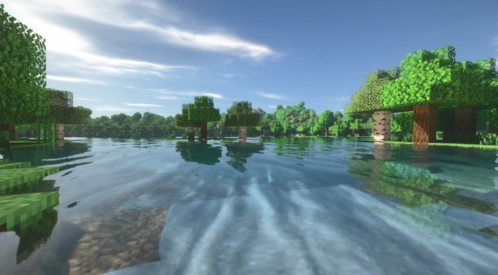 《我的世界》的画面主要采取了像素风格 图片来源：网络&nbsp;