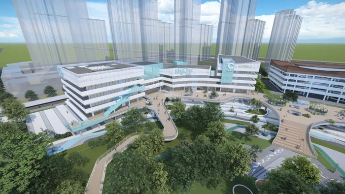 航空新城邻里中心效果图。