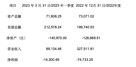 丰网主要财务数据 图片来源：上市公司公告