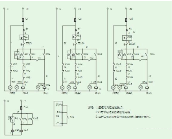一拖三软启动器控制图 2 