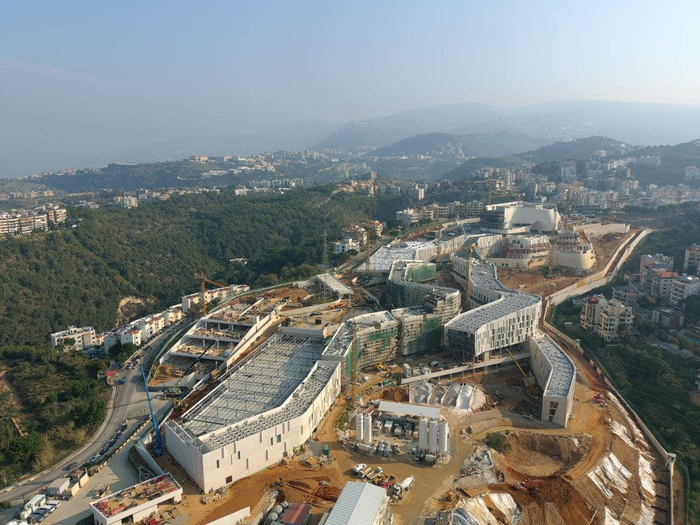 美国驻黎巴嫩大使馆公布的建筑群照片