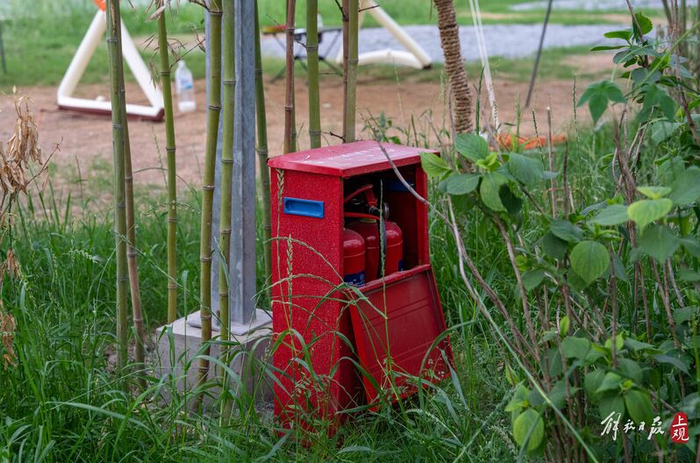 露营地内的消防设施。孟雨涵 摄