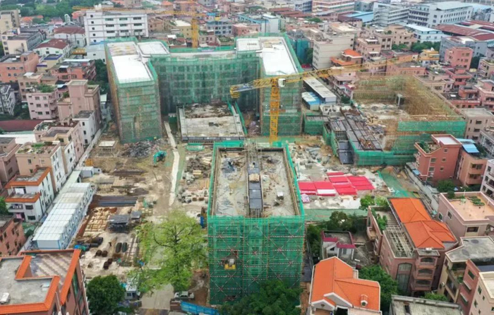 ▲涌口小学改扩建工程实景图，图源：厚街发布