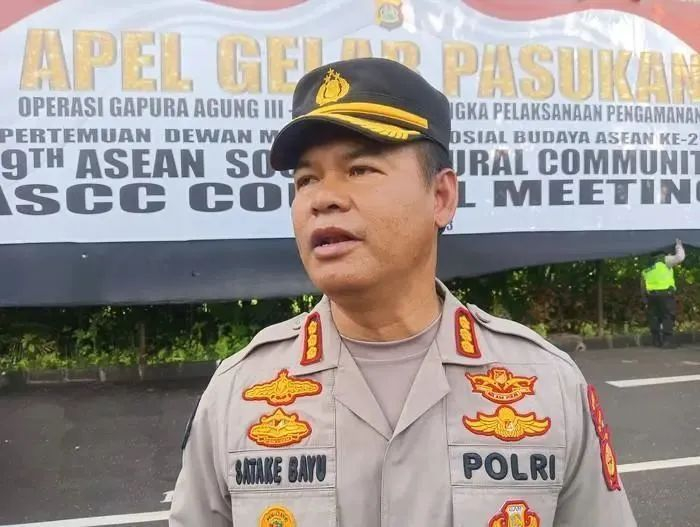 巴厘岛警察局发言人Stefanus Satake Bayu（图片来源：红星新闻）