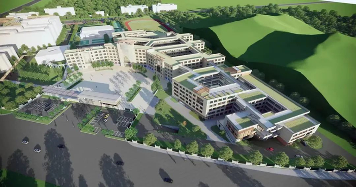 ▲湖景中学改扩建工程效果图