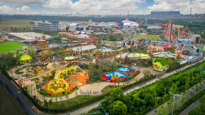 图为扬州梦幻之城。