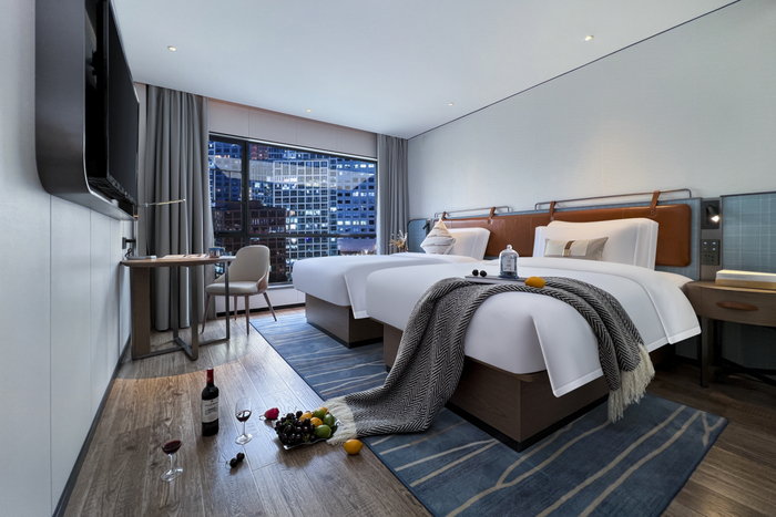 宜尚酒店广州融创狮岭国际皮具城店双床房