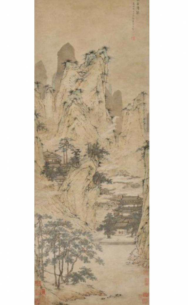 《仙山楼阁》，仇英。张大千大风堂旧藏（主办方供图）。