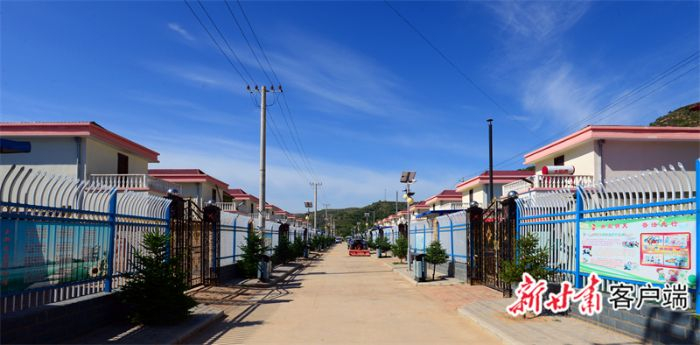 华池县悦乐镇鸭洼村居民小区。（省农业农村厅提供）