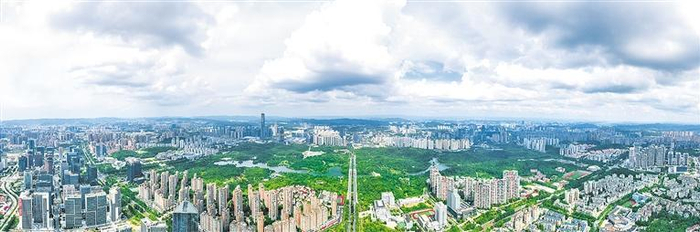     俯瞰观山湖区。  （观山湖区融媒体中心供图）