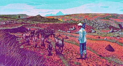 云贵高原（版画） 吴新林