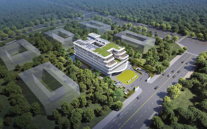 鹏博博鳌硼中子医院落成效果图