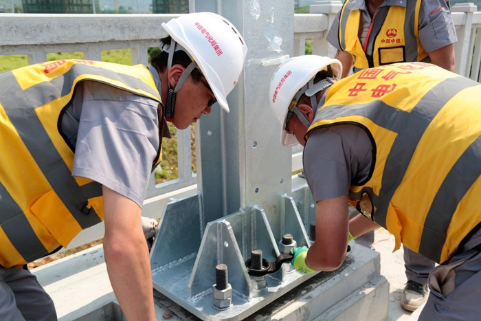 施工现场。中国中铁电气化局集团有限公司供图